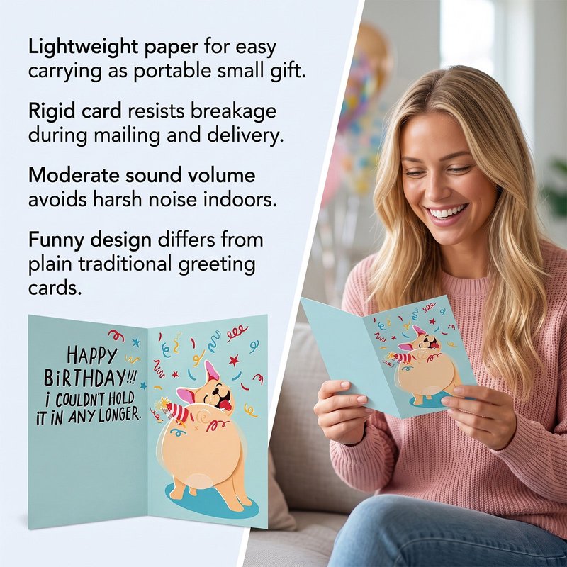 Funny Dog Fart Greeting Card - Cute Creative Pet Humor