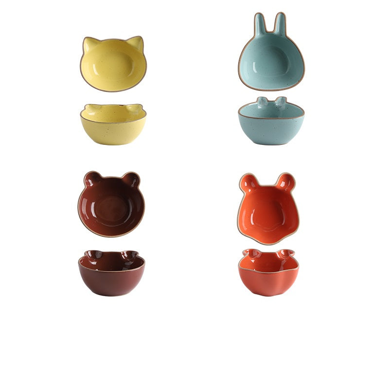 Creative Ceramic Dipping Sauce Saucer - Irregular Porcelain Small Plate for Kitchen Dining