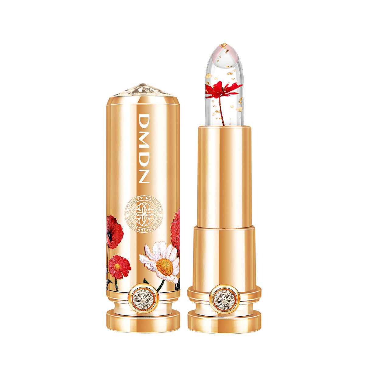 Temperature Change Lipstick with Gold Foil Effects - Moisturizing & Long-Lasting