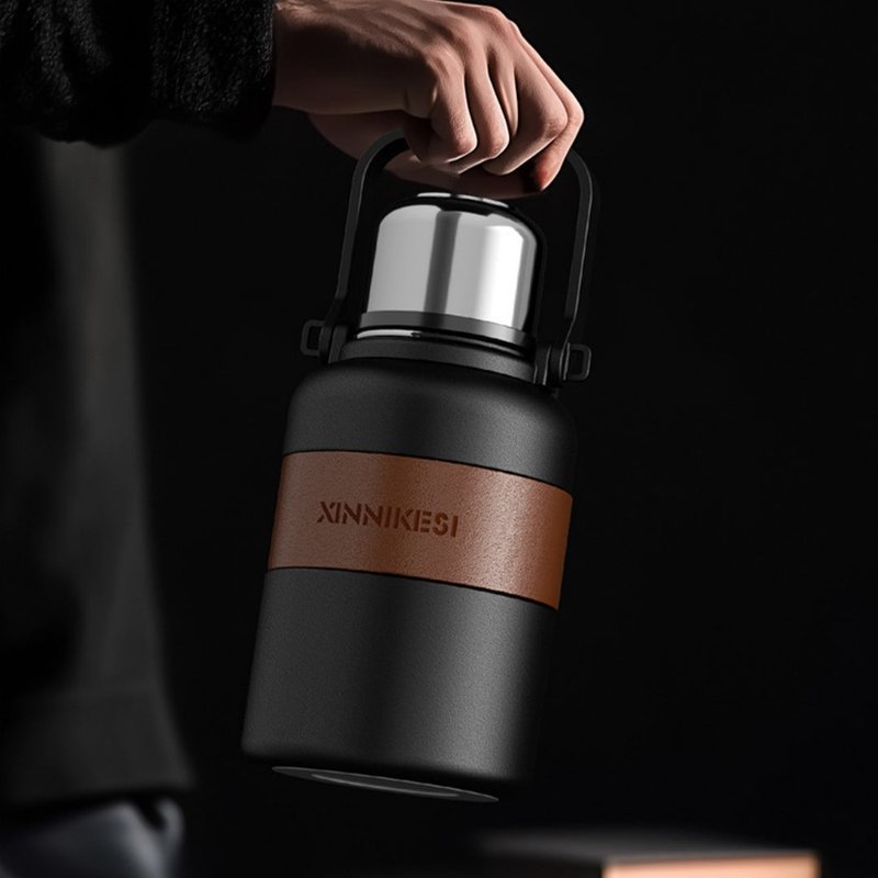 Large Capacity Insulated Stainless Steel Water Bottle - Portable & Durable