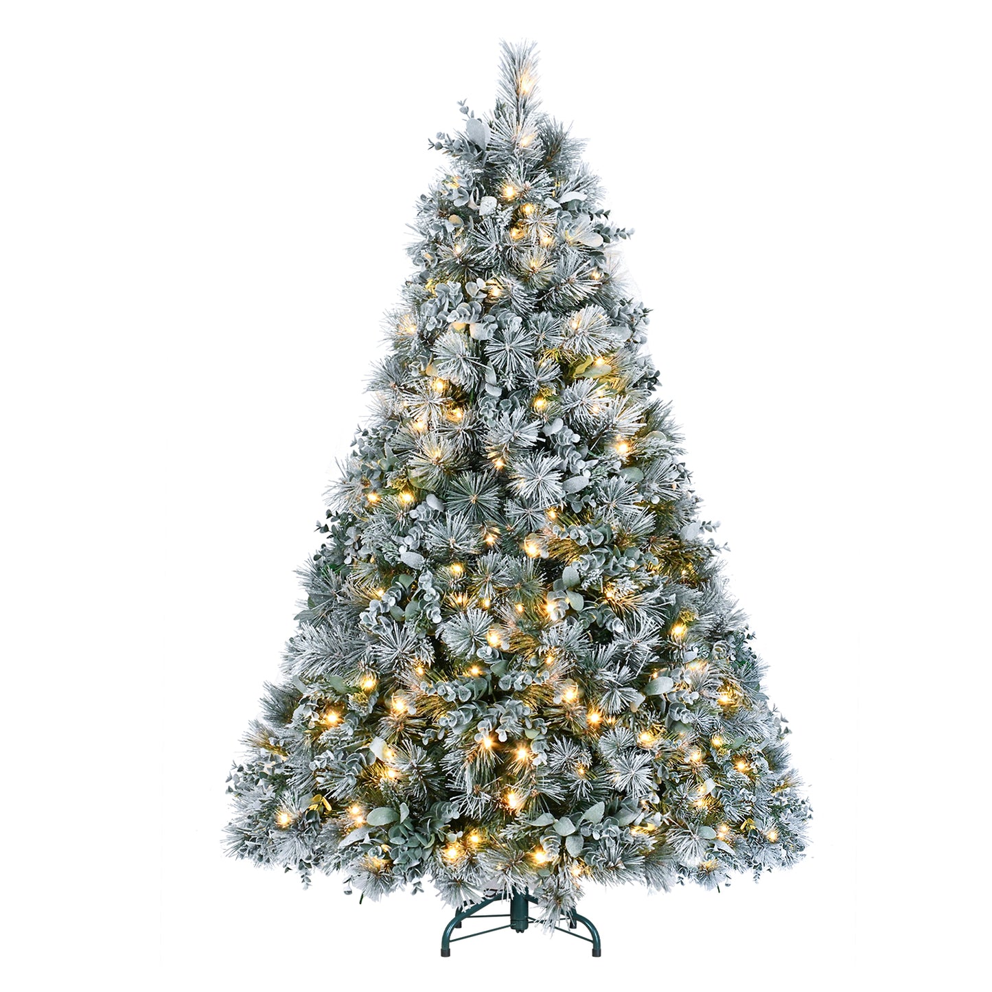 Snow Flocked Christmas Tree - Premium Artificial Pine with 404 Tips