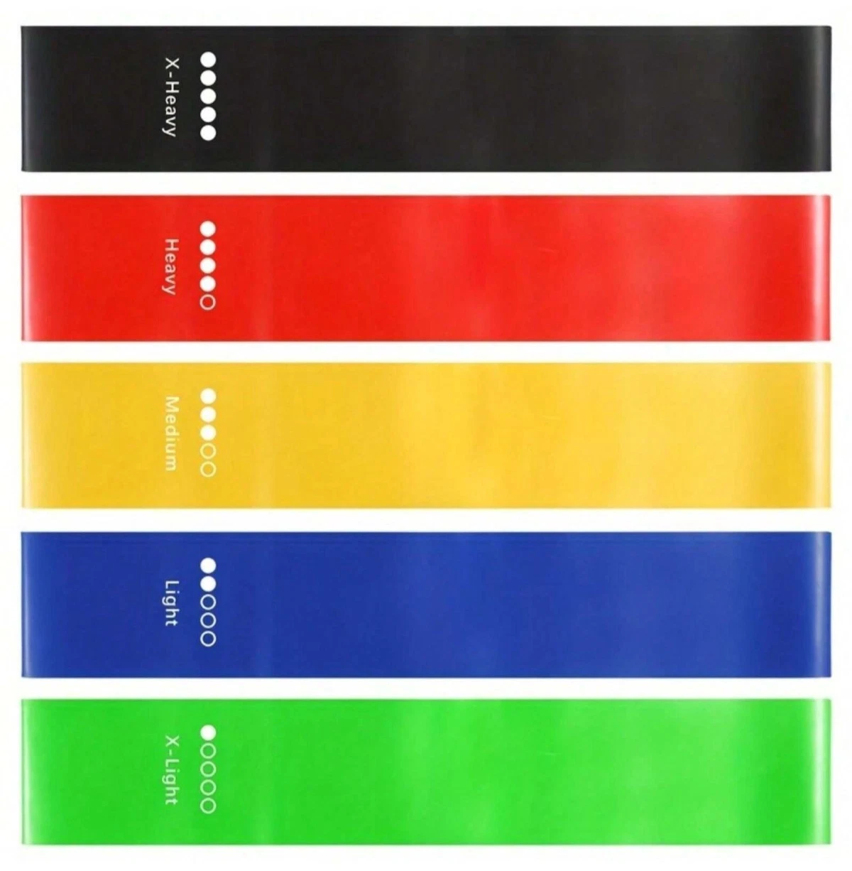 Loop Resistance Bands Set of 5 for Full Body Workout