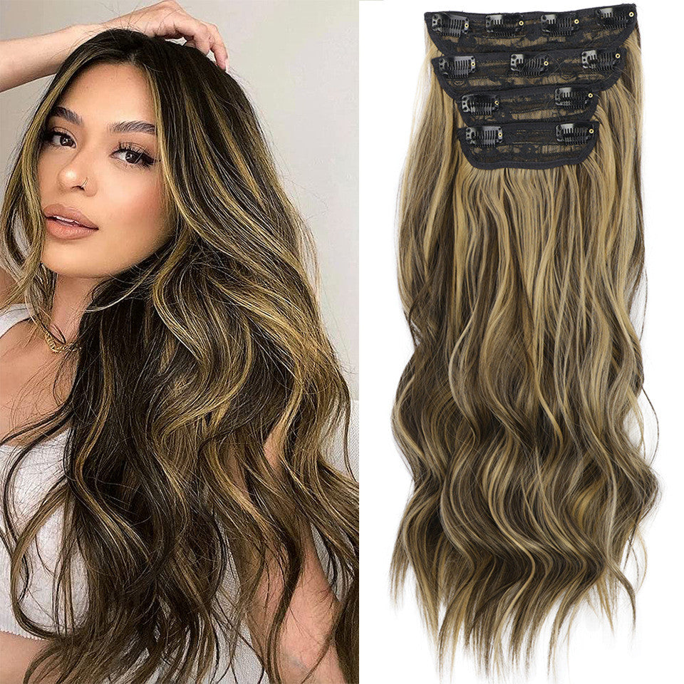 Synthetic Wig for Women 20 Inch High Temperature Fiber Hairpiece with Multiple Colors