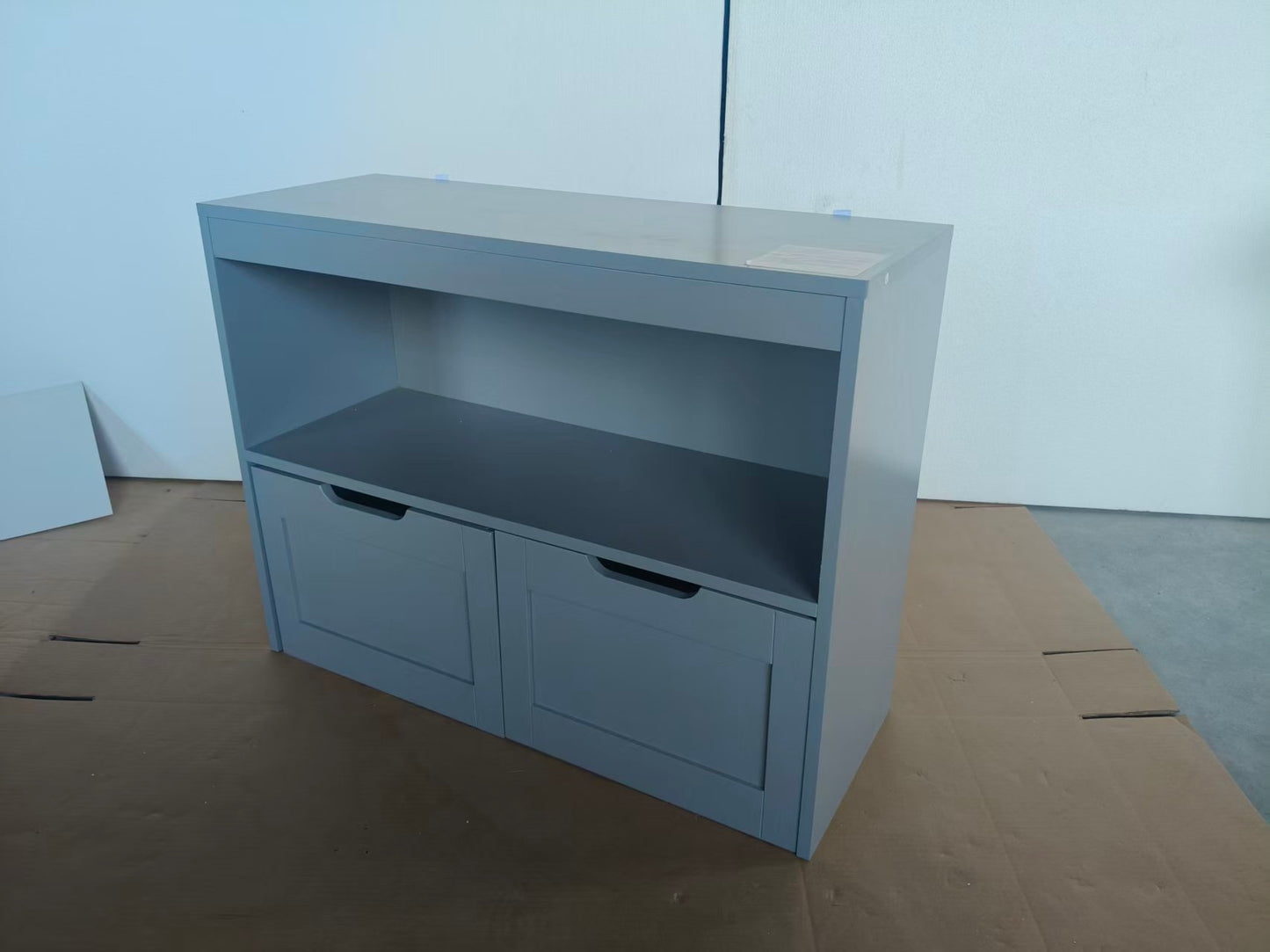 Gray Book Organizer & Toy Storage Cabinet - Large Capacity