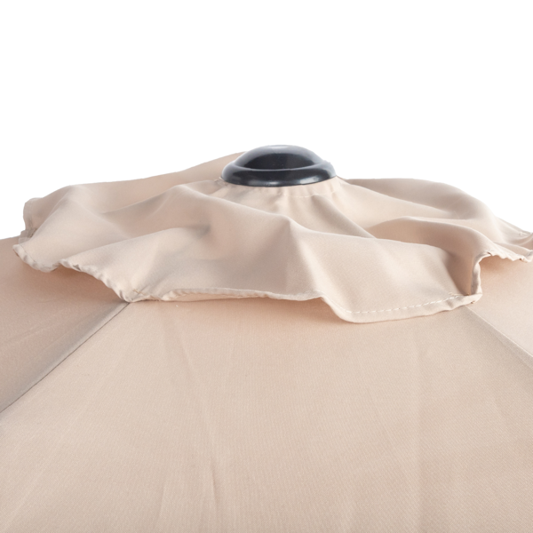 9ft Patio Umbrella with Crank & Tilt - Beige Market Umbrella