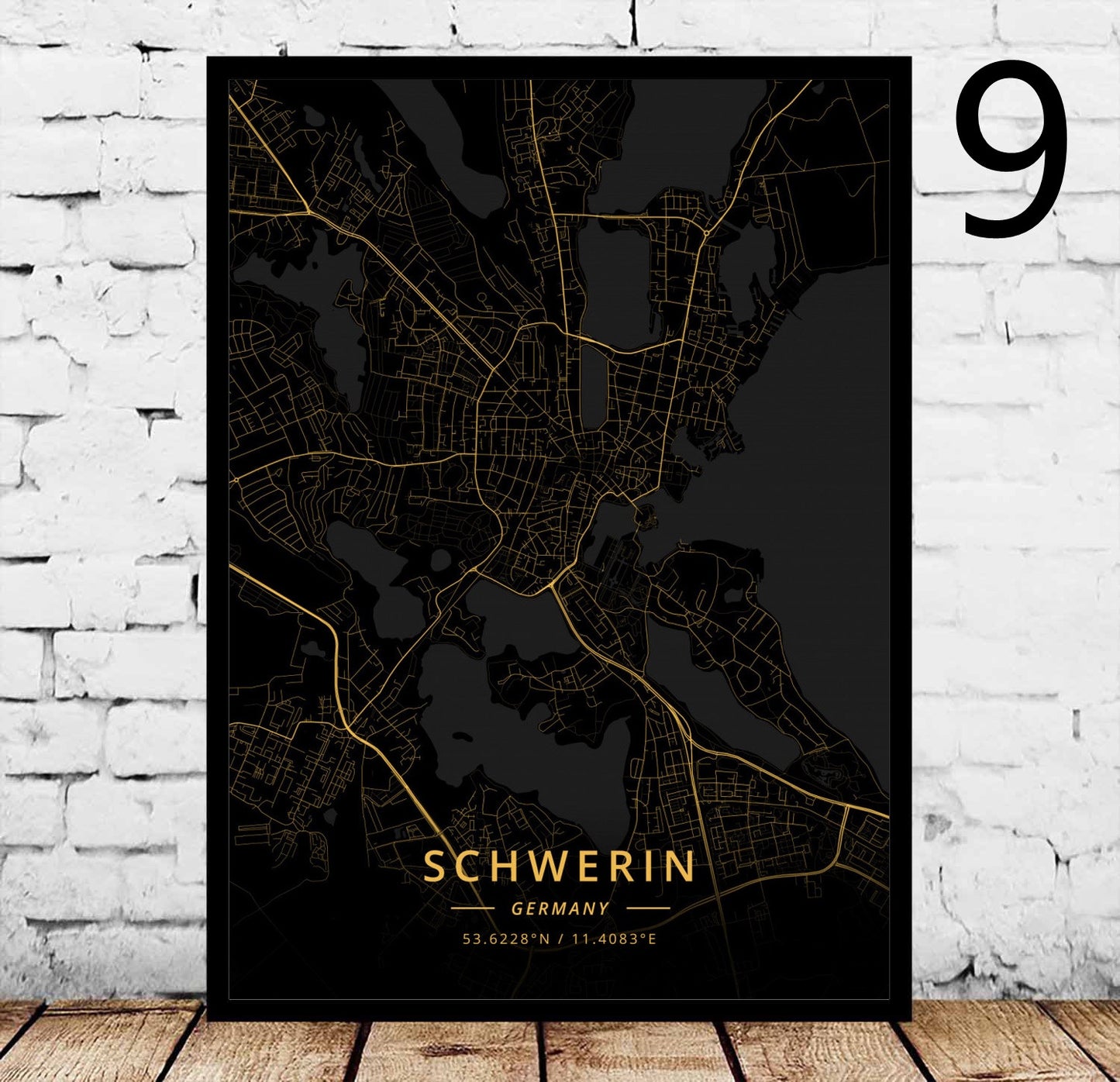 Decorative Canvas Art Poster for Home & Garden Wall Decor - Rostock's City
