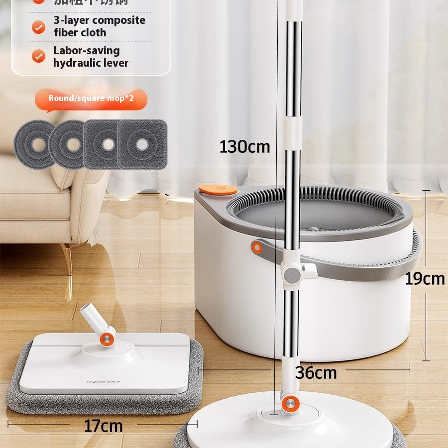 Rotating Mop with Spin Mechanism - Household Floor Cleaning Tool