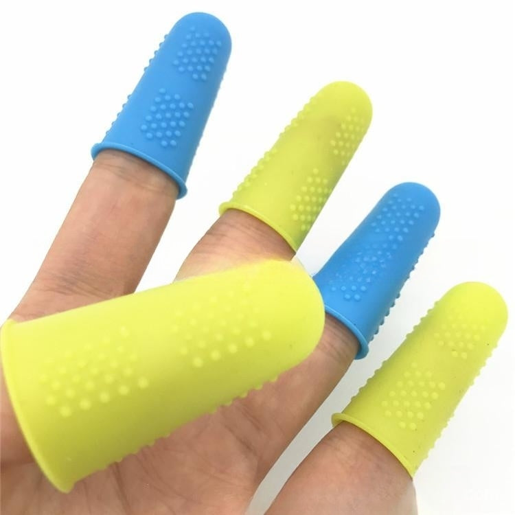Silicone Finger Protectors Set Anti-Scald Heat-Resistant Finger Covers for Kitchen