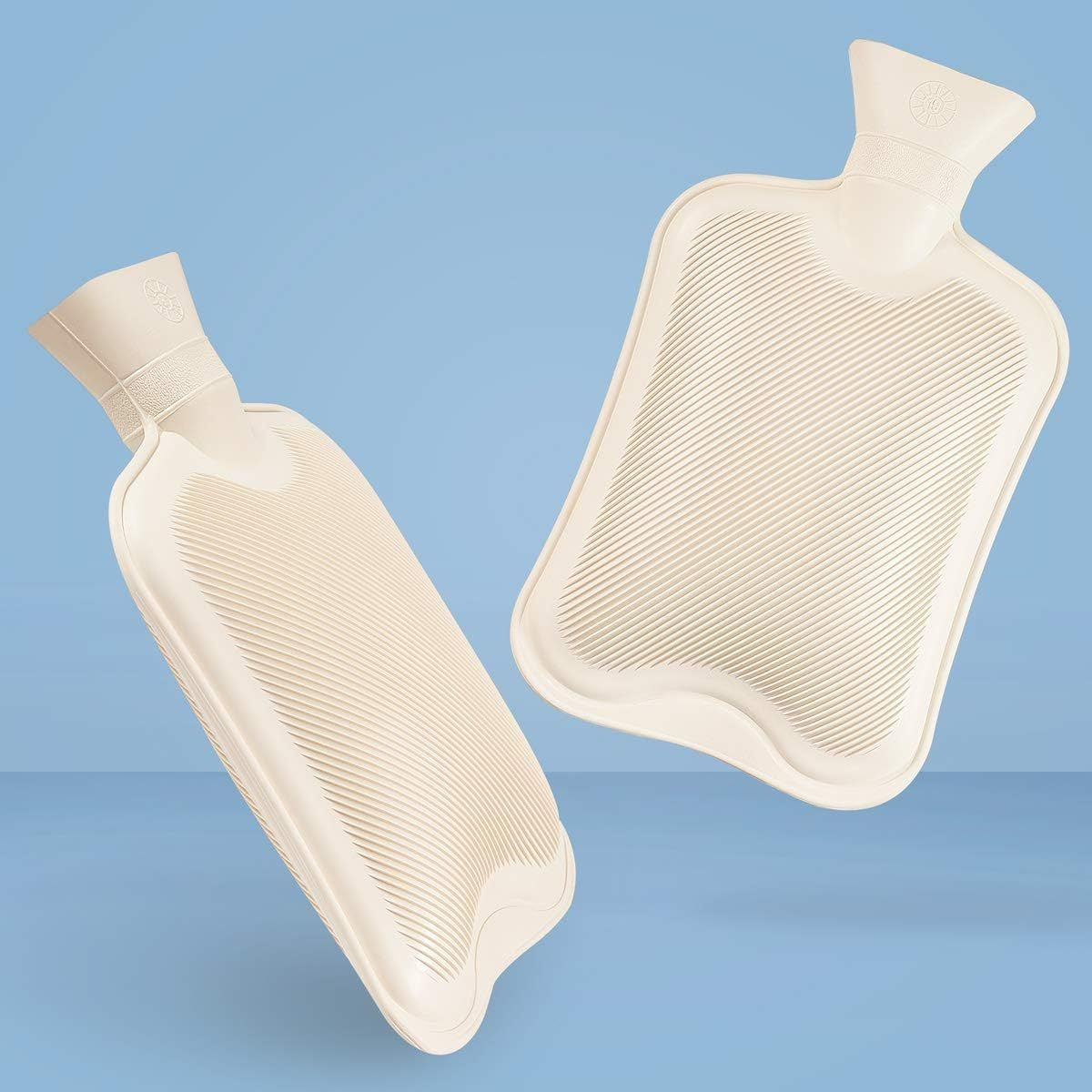 Water Bag Hand Warmer Rubber Hot Water Bottle 2L Multi-Color