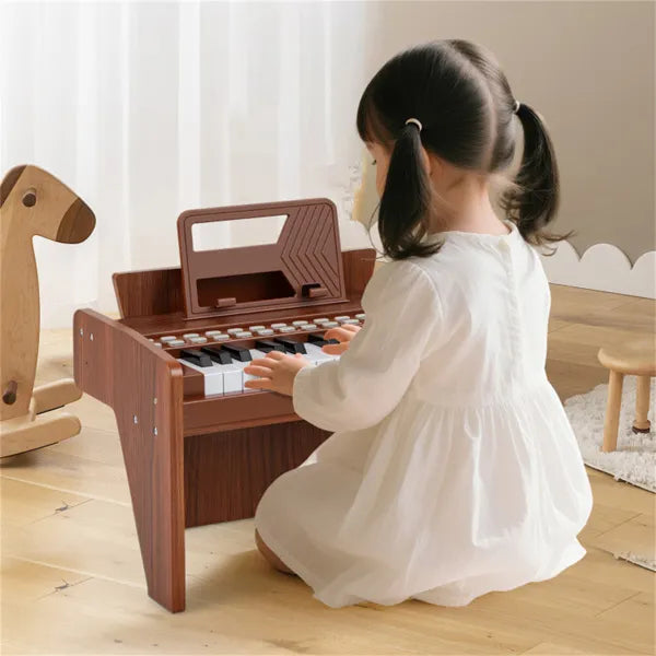Mini Digital Piano for Kids - 25 Keys with Lighted Teaching Mode