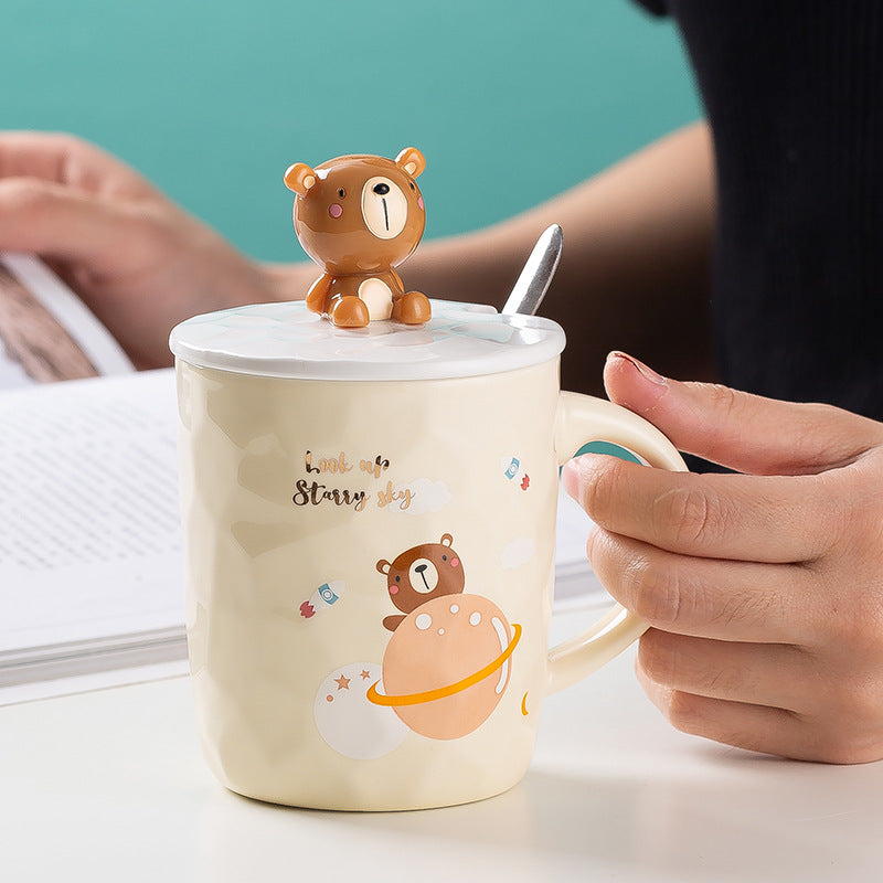 Animal Cartoon Creative Stereoscopic Ceramic Mug - Multiple Styles