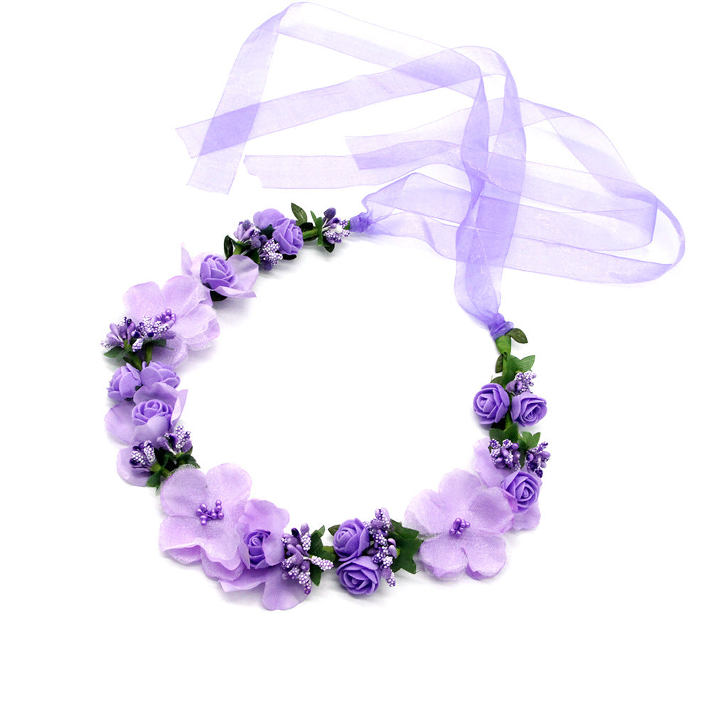 Handmade Flower Garland Headdress Hair Wreath