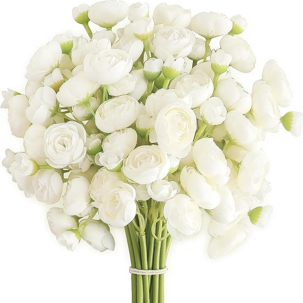 Mini Bridal Bouquet Decorative Flowers for Home & Wedding - 6pcs