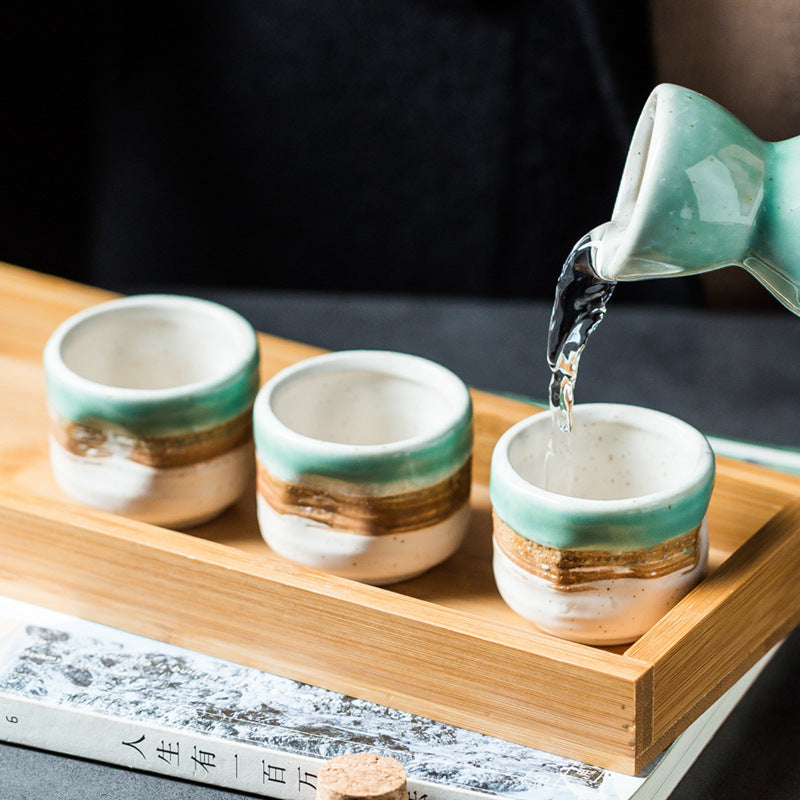 Vintage Ceramic Wine Cup - Creative Drinkware for Kitchen & Bar