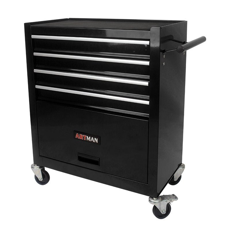 Multifunctional Tool Cart with 4 Drawers and Wheels - Steel Garage Storage