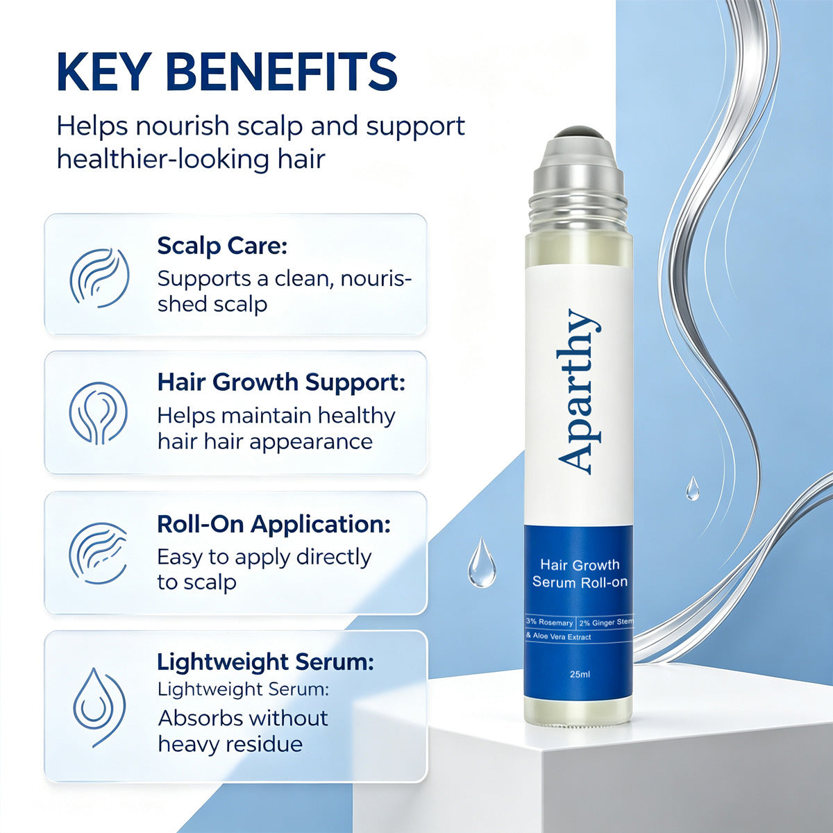 Scalp Nourishing Serum with Rosemary & Ginger