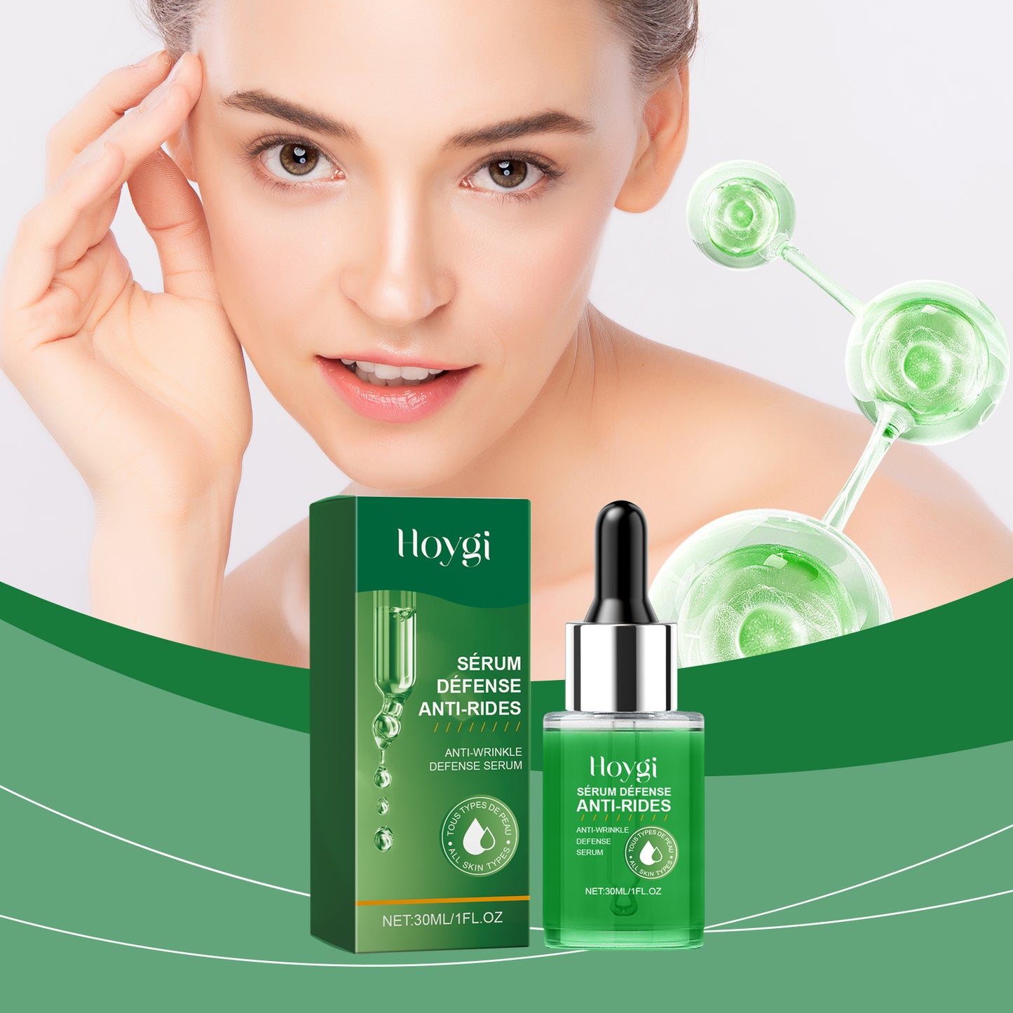 Moisturizing Face Serum with Collagen & Vitamin C - 30ml Anti-Aging Formula