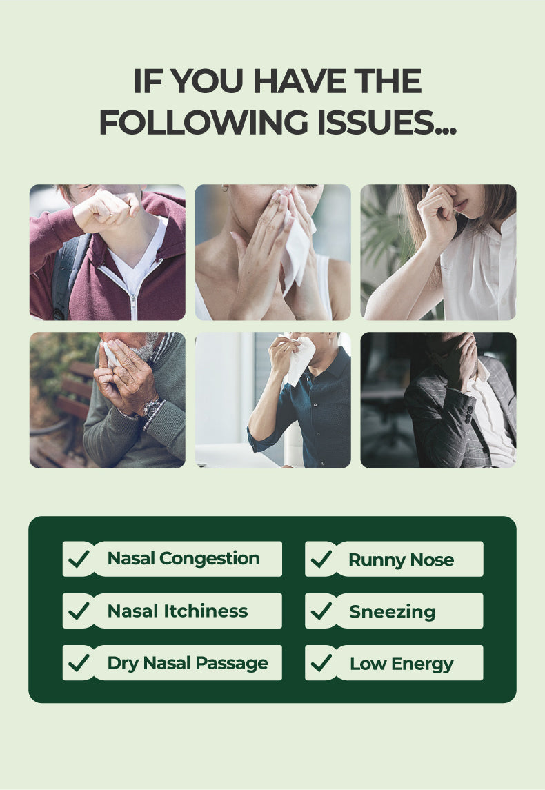 Natural Nasal Relief Spray for Congestion, Runny Nose, and Sneezing