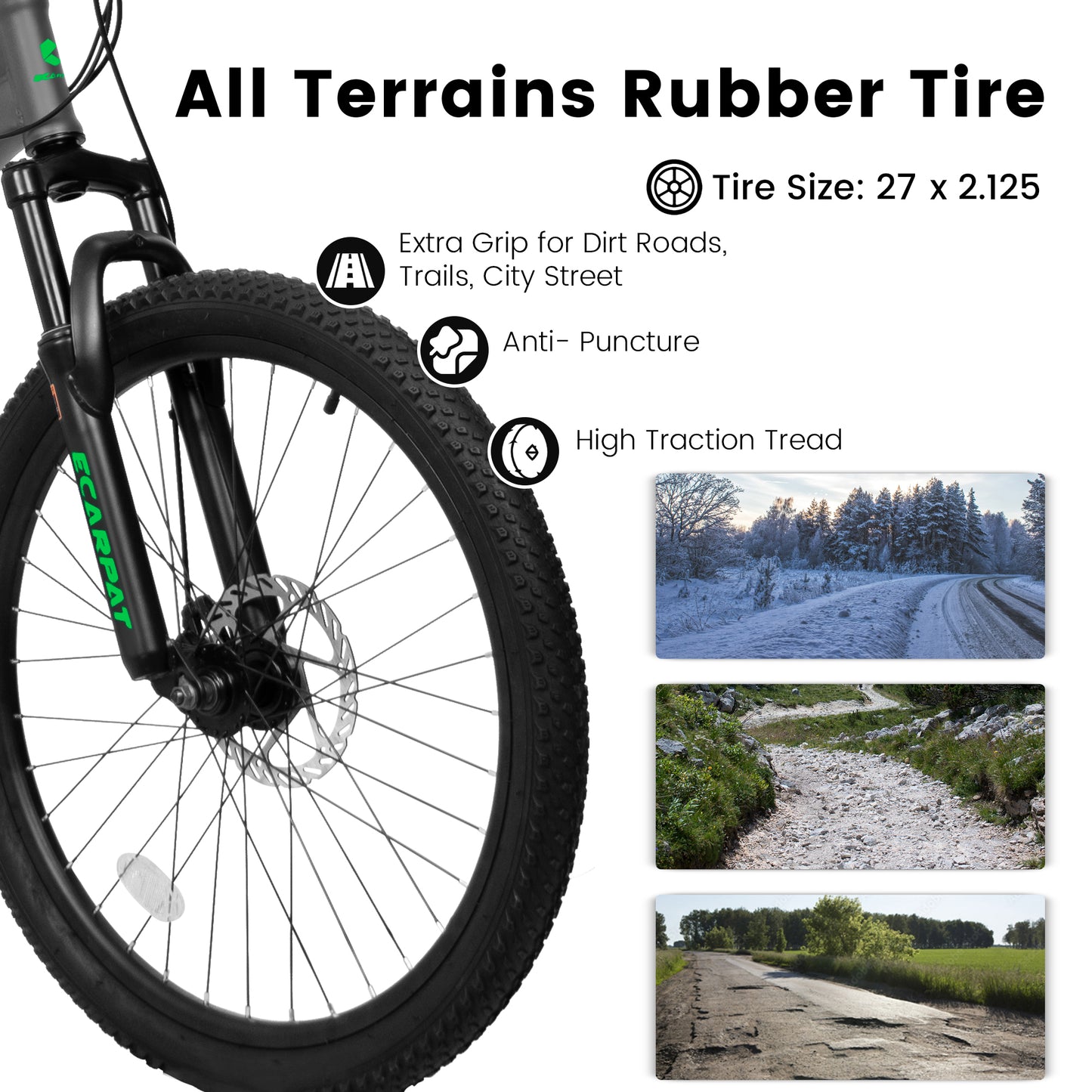 27.5 Inch Full Suspension Mountain Bike - 21 Speed, Dual Shock Absorbers, Grey