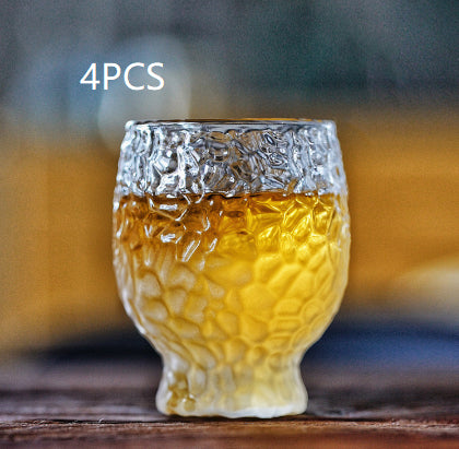 Japanese Frosted Glass Cup - Heat-Resistant Drinkware for Kitchen & Bar