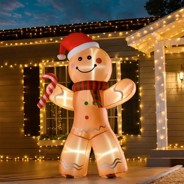 Christmas Gingerbread Man Inflatable Decoration - 66.75"