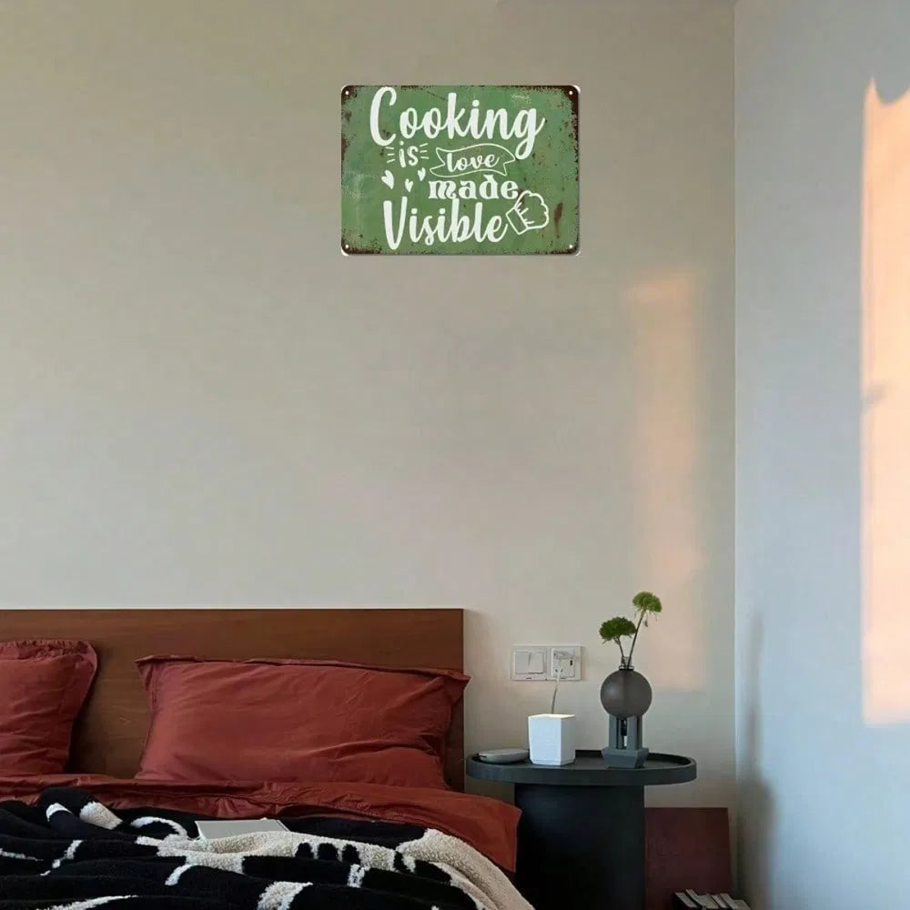 Metal Tin Wall Sign - 20 cm x 20 cm Decorative Art