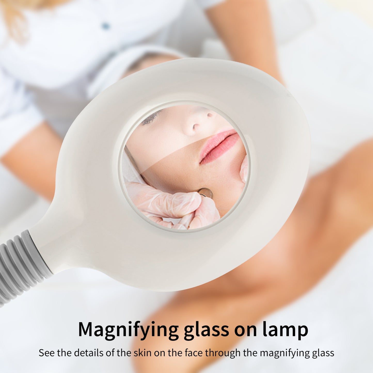 Water Spray Bottle with Magnifying Glass for Beauty & Home Use