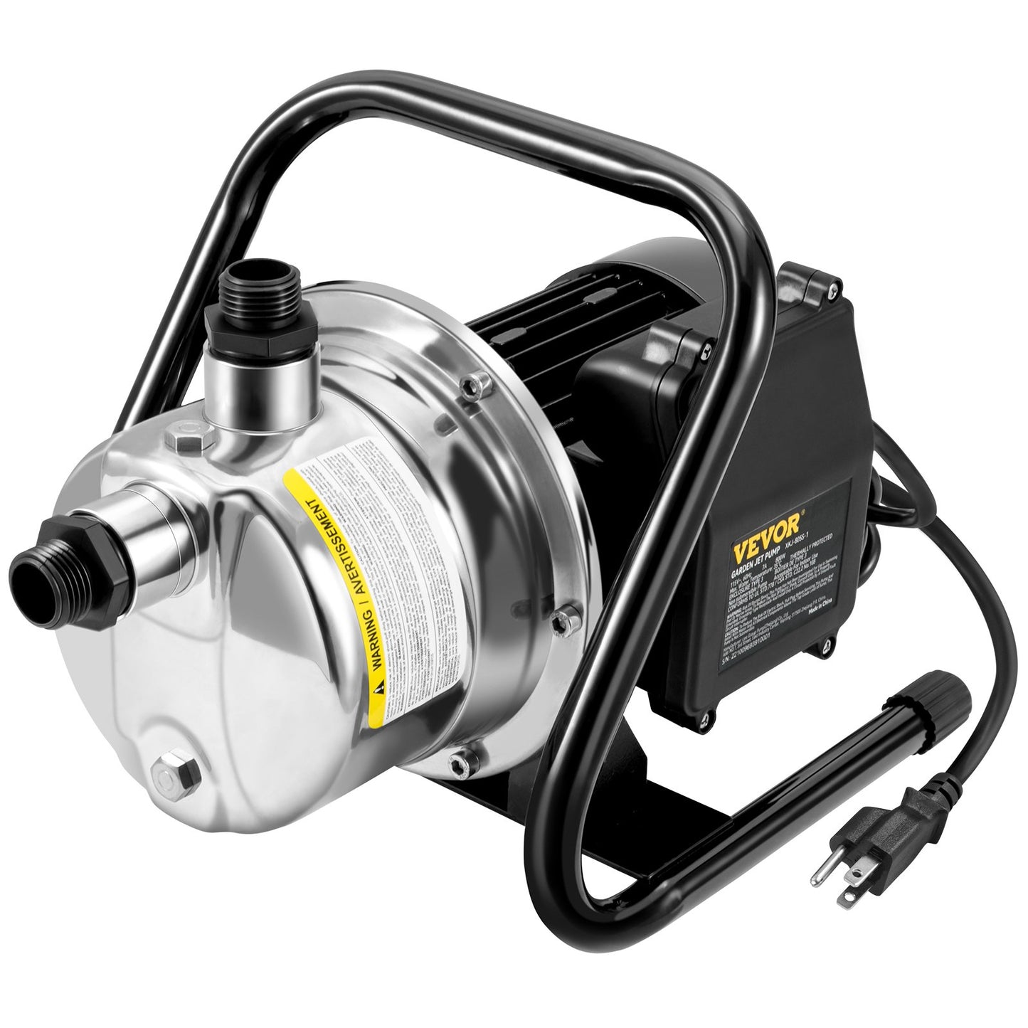 Portable Garden Water Pump 1.5HP 1200GPH Stainless Steel Water Jet Pump