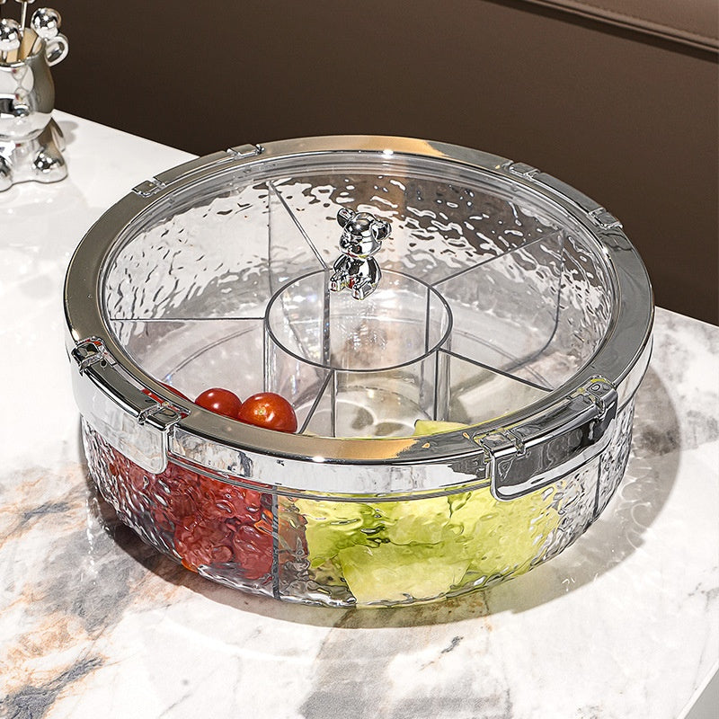 Sealed Dried Fruit Storage Tray Candy Box Cover - Multiple Colors