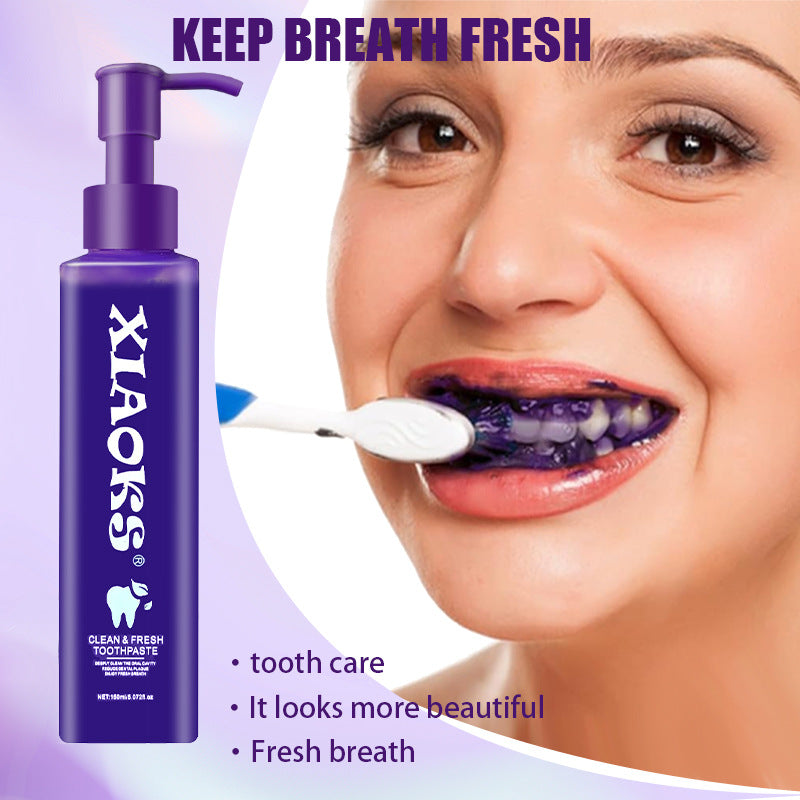 Purple Whitening Toothpaste with 150ml Bottle - Dental Care & Brightening