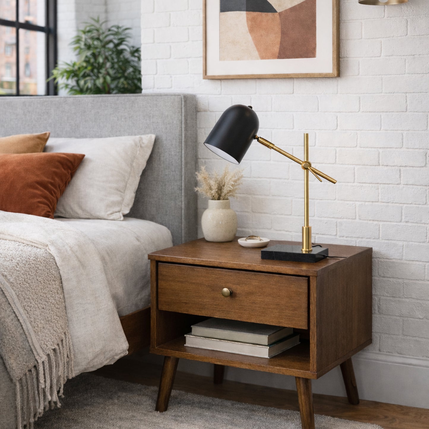 High Quality Hotel European Modern Bed Side Nightstand Decorative Led