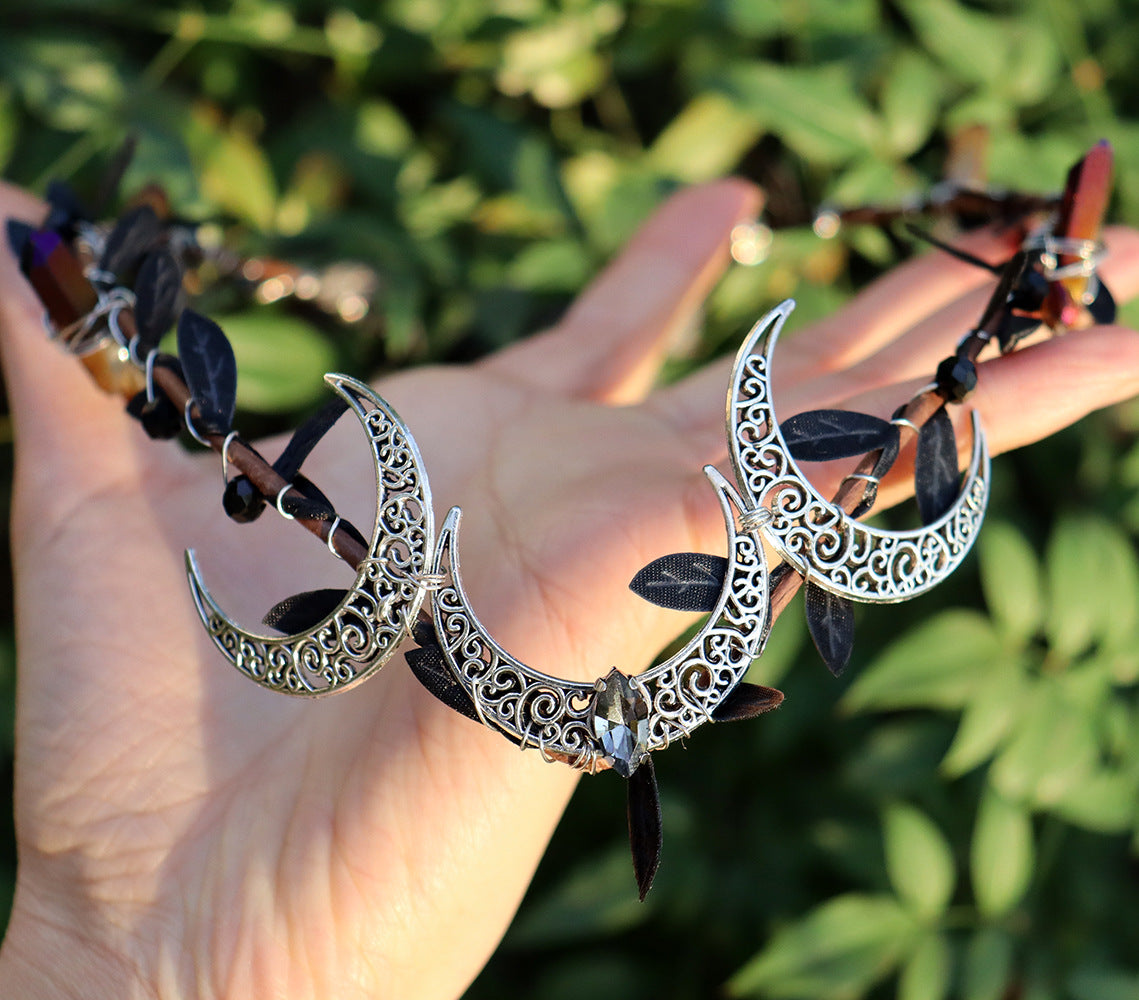 Crystal Raw Stone Hair Band - Multiple Styles