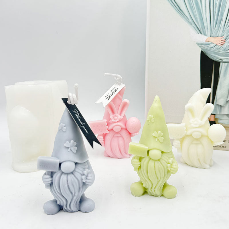 Easter Egg Candle Silicone Mold for Crafts and Decor - Dwarf & Clover Variants