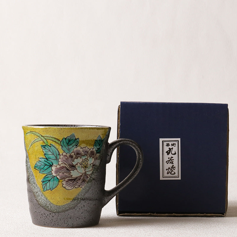 Gold Foil Coffee Mug - Ceramic Water Cup with Multiple Styles