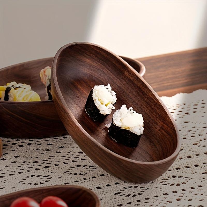 Four-piece Japanese Boat-shaped Sushi Platter, Stylish Handmade From