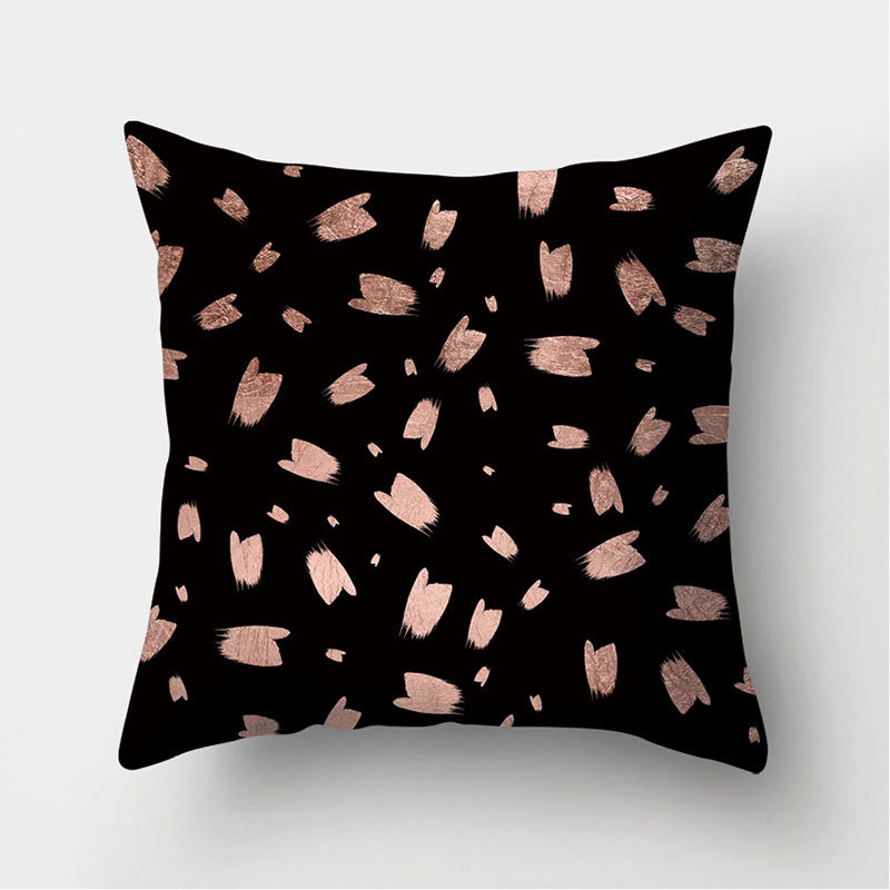 Velvet Leather Cushion Cover Sofa Pillowcase Modern Home Decor 45x45cm