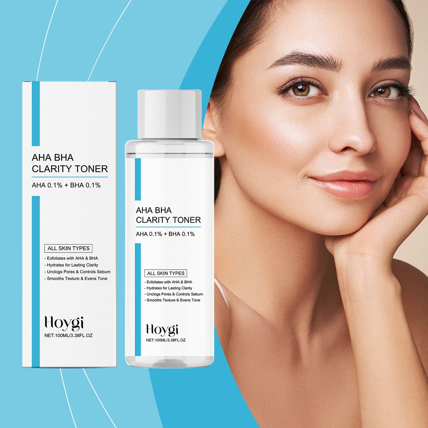 Exfoliating Oil-Control Facial Toner with Salicylic Acid - 100ml