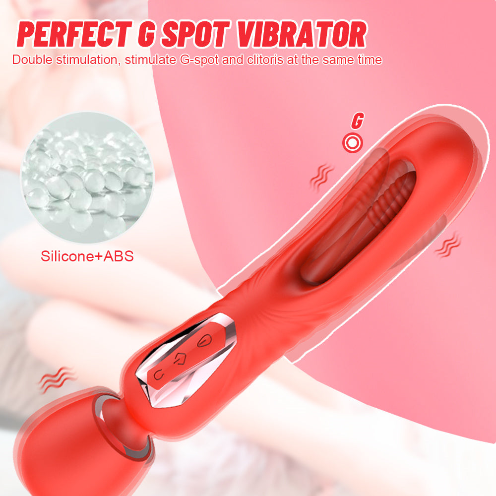 Couple's Slap Vibrator - 7 Slap & 10 Vibration Modes, G-Spot Dildo