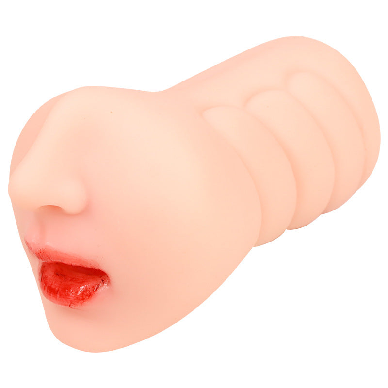 Adult Male Masturbator Toy with Electric Tongue Vibration - Reverse Mold