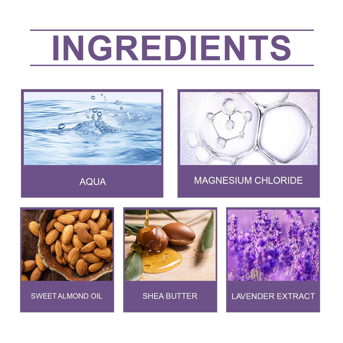 Lavender Magnesium Body Wash - Moisturizing & Relaxing Skin Cleanser 100ml