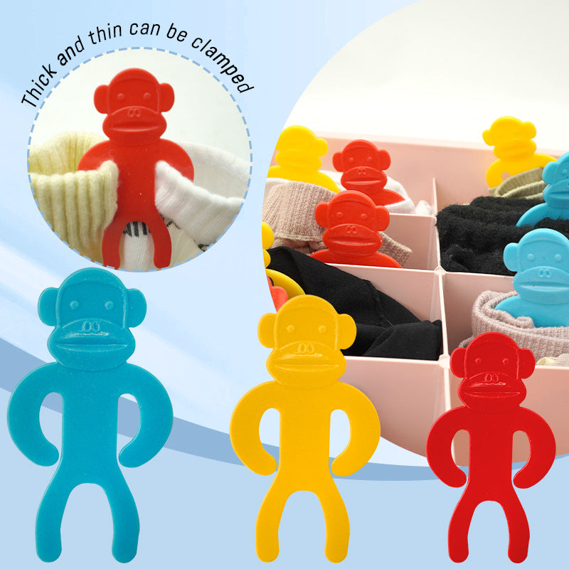 Anti-Winding Socks Clips - Machine Washable Sock Storage Clips for Laundry, 5 or 10 Pack