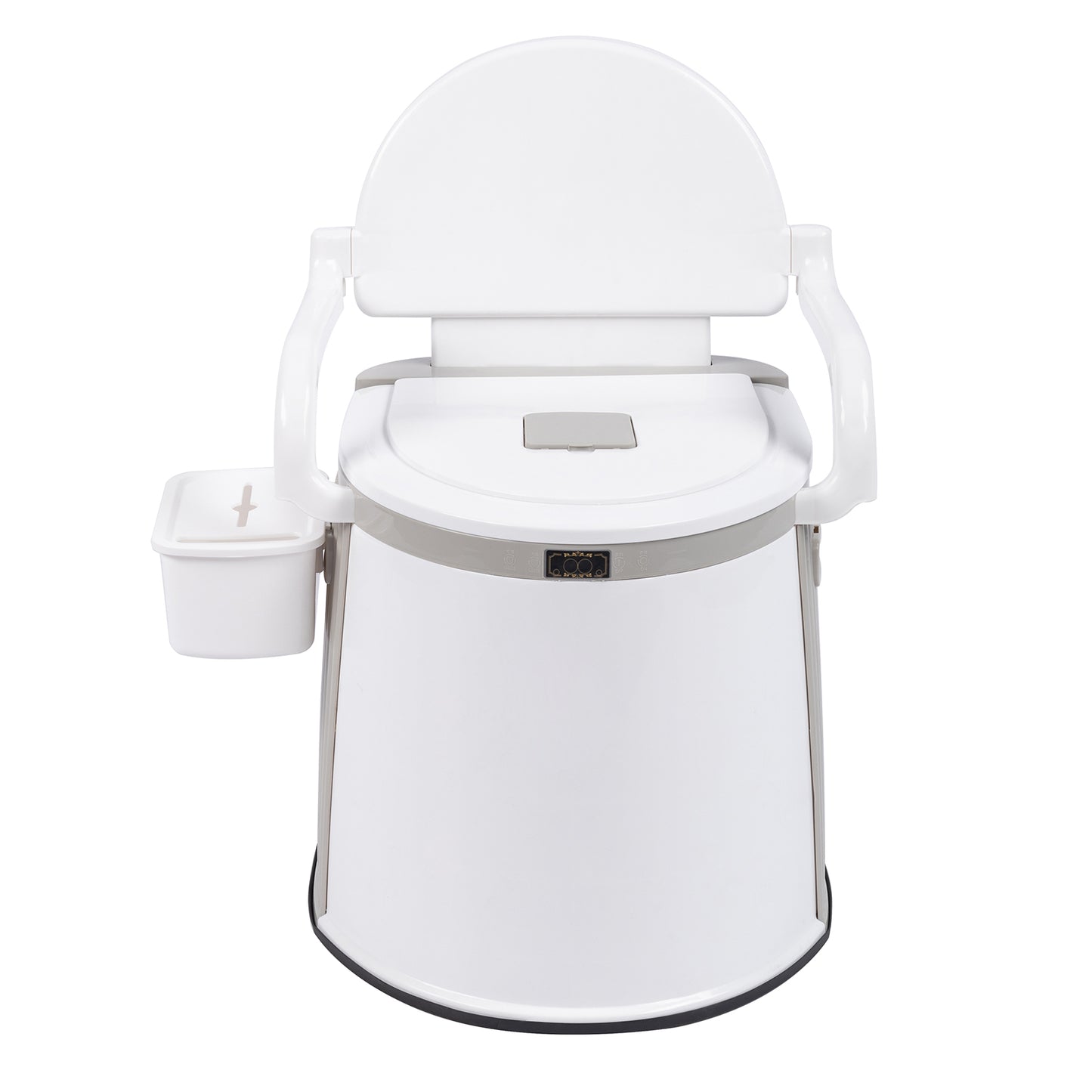 Portable Outdoor Toilet with Anti-Slip Strip - Off-White