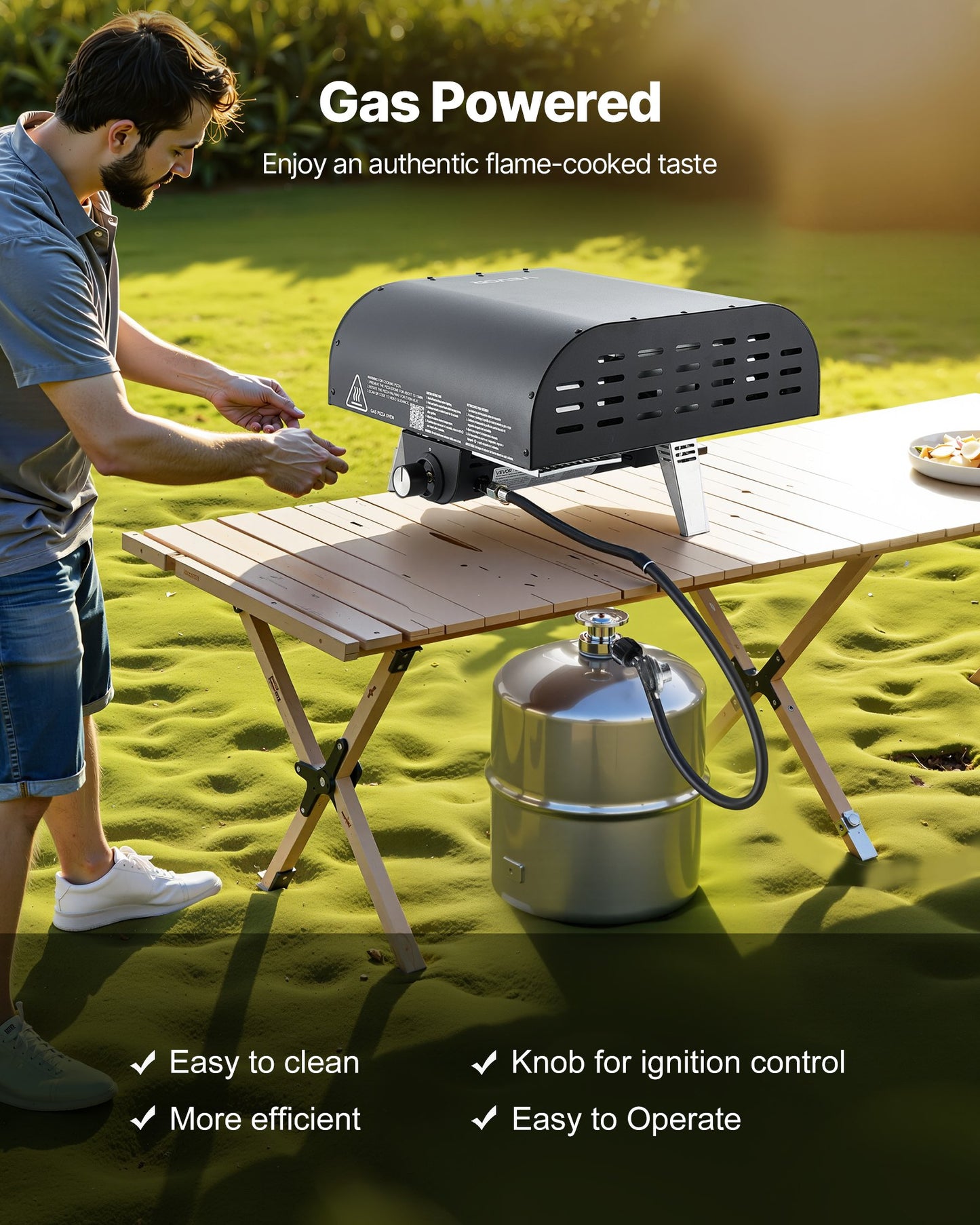 Portable Outdoor Gas Pizza Oven - Durable, Fast Cooking