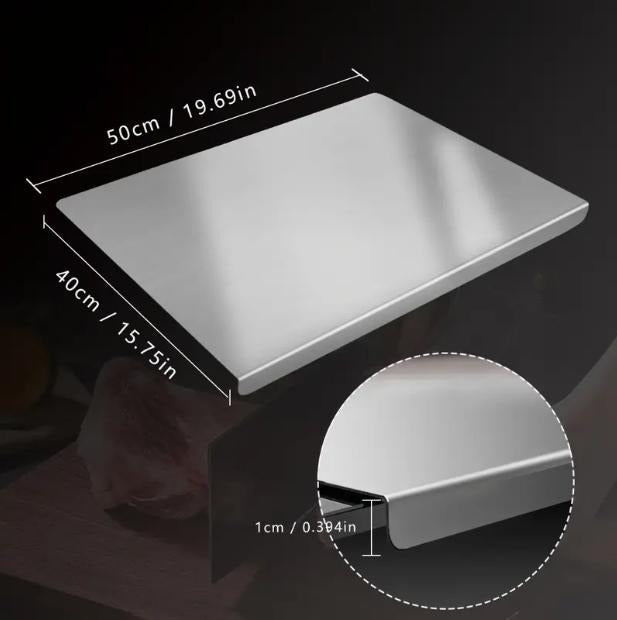 Stainless Steel Baking & Kneading Mat for Kitchen & Countertop - 40x60cm