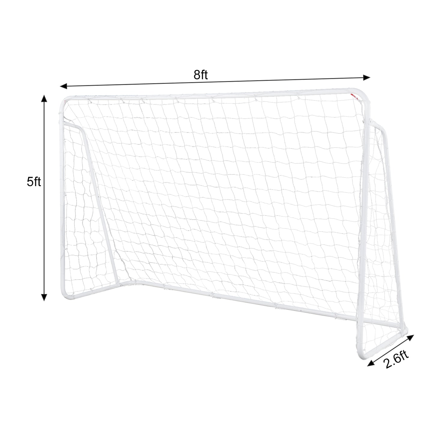 8x5ft Soccer Goal Training Set with Net & Ground Stakes