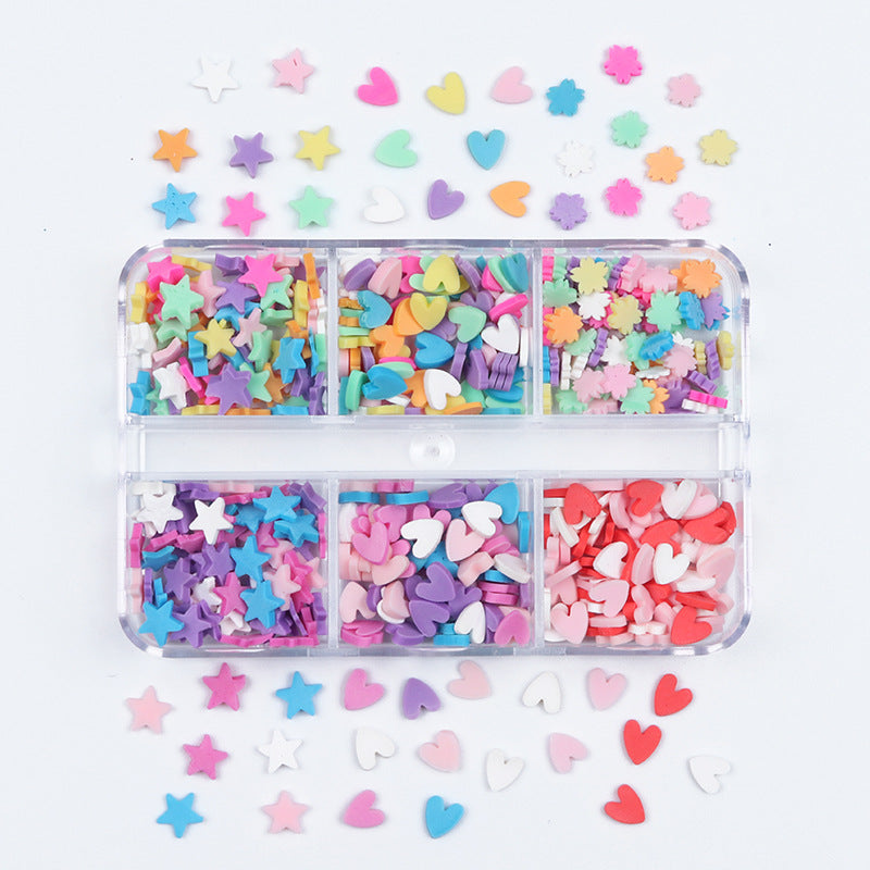 Holiday Polymer Clay Ornament Kit 6-Grid Boxed Christmas & Love Series