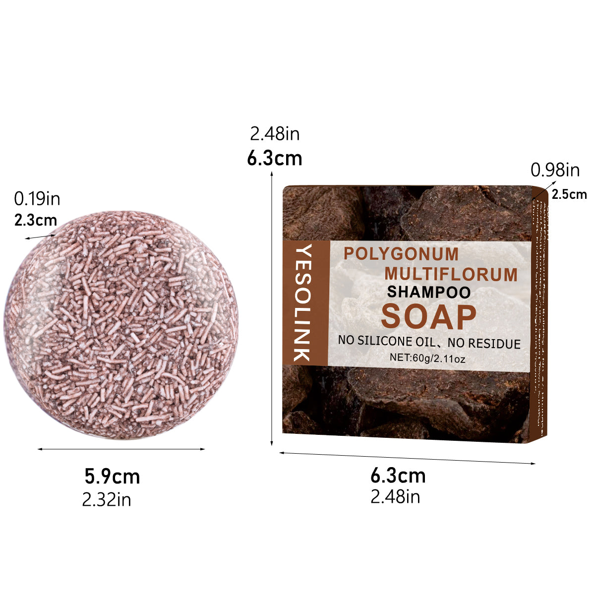 Polygonum Multiflorum Shampoo Bar - 60g