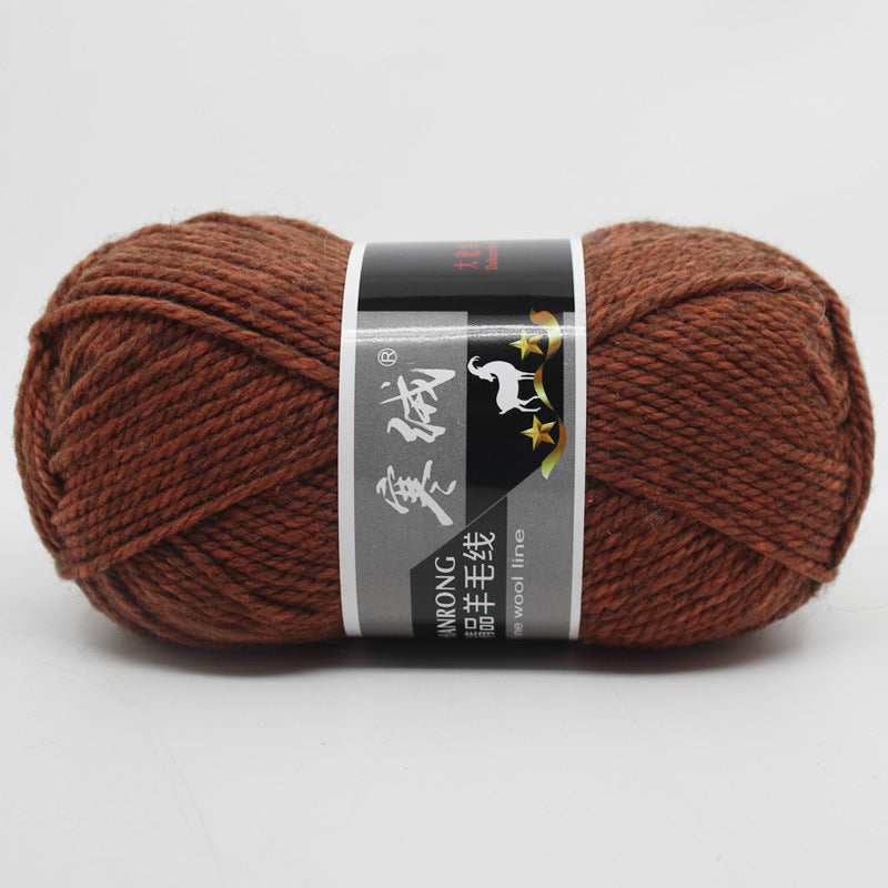 Thick Knitting Yarn Ball for Self-Woven Crafts - Cashmere Wool Material Kit