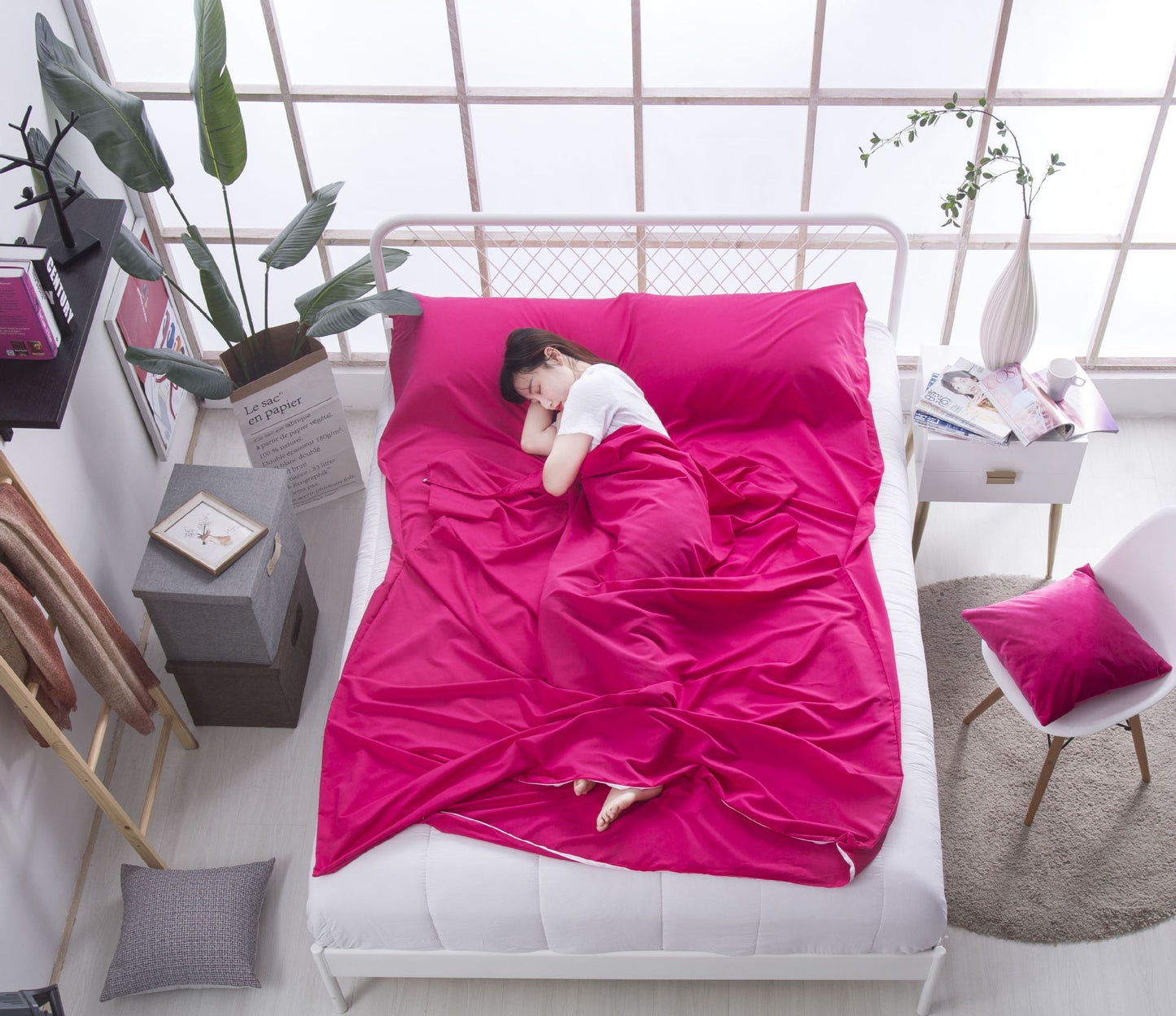 Ultra-Light Cotton Sleeping Quilt Cover - Anti-Dirt Travel Bed Sheet