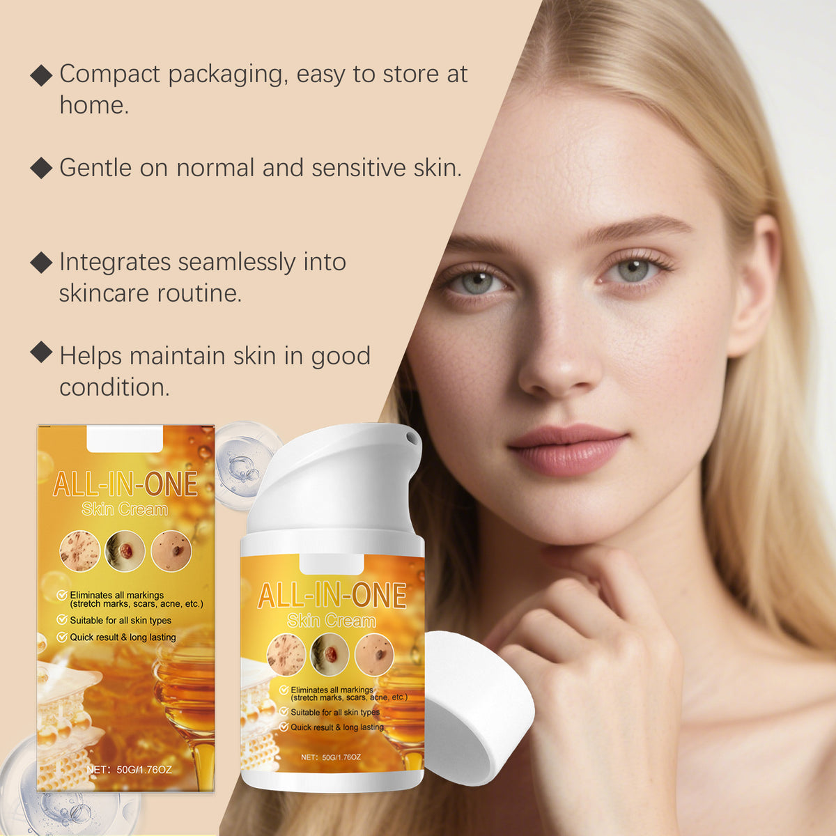 Retinol Skincare Cream 50g for Face Nourishment and Anti-Aging